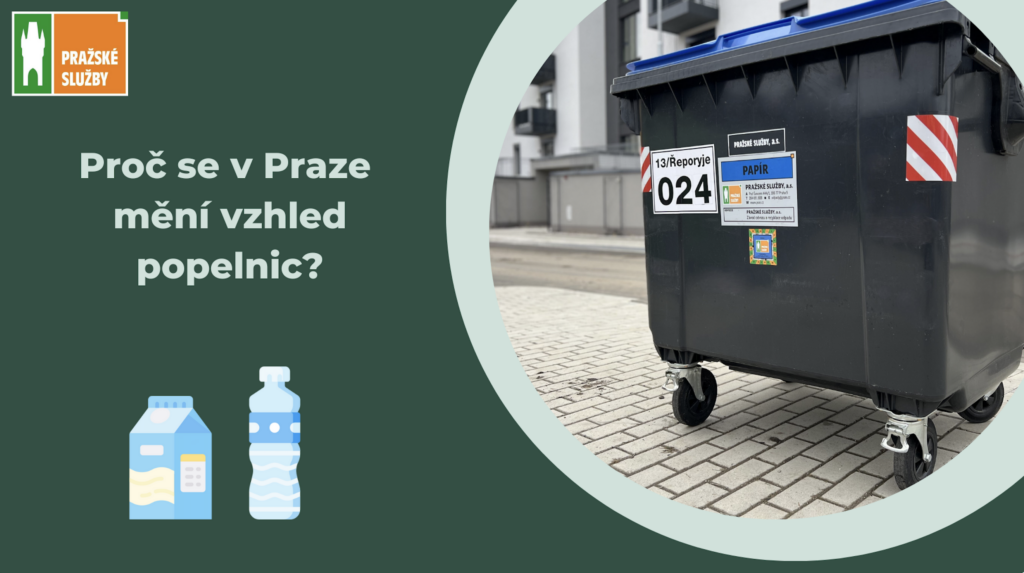 Nové kontejnery na třídění odpadu – Proč Pražské služby mění jejich vzhled?